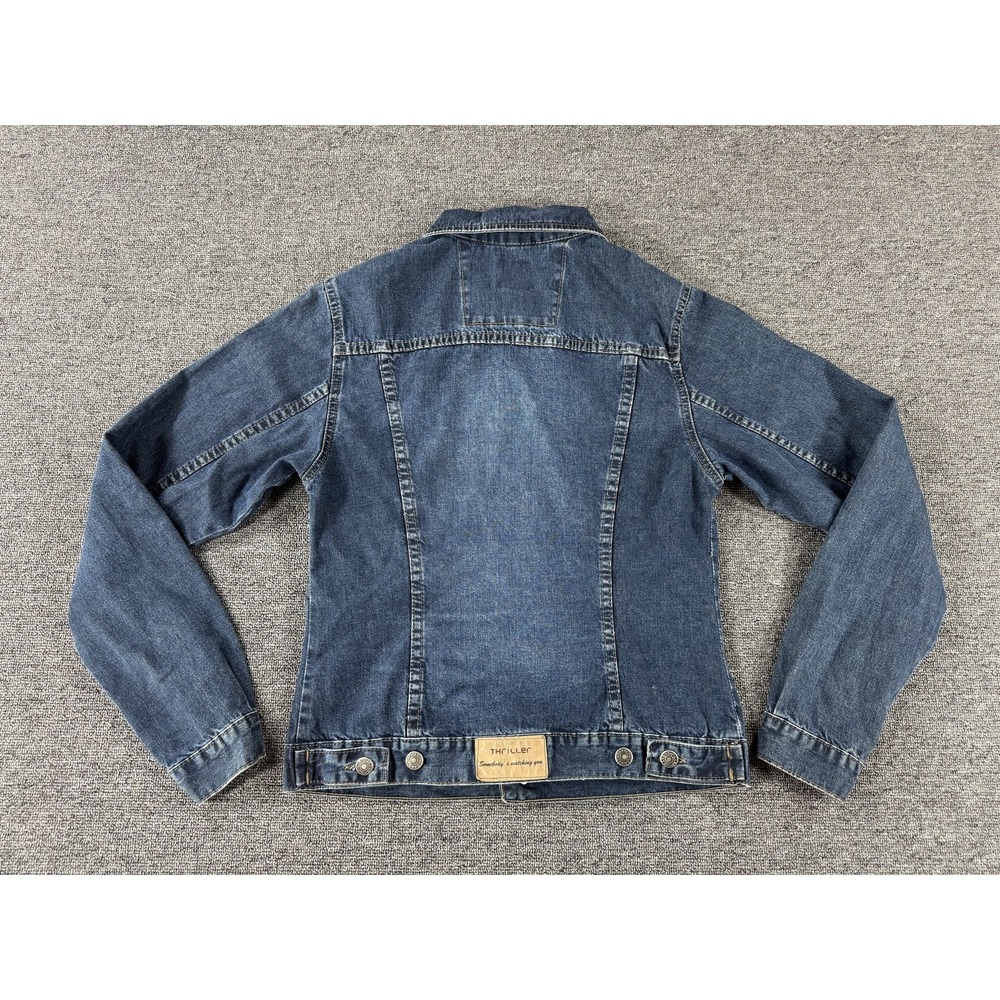 Vintage Thriller Womens Jacket Medium Michael Jackson Denim Somebodys Watching